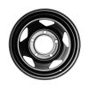 Project Kahn 1947 Heritage Steel Wheels - 9x16" Matt Black for Defender 90/110