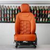 Project Kahn Comfort Leather Interior - Volcanic Orange for 2020+ Defender 110