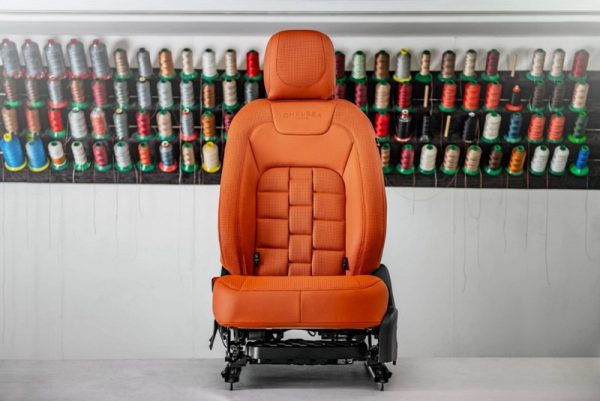Project Kahn Comfort Leather Interior Volcanic Orange - 3D Modular Design for 2020+ Defender 130