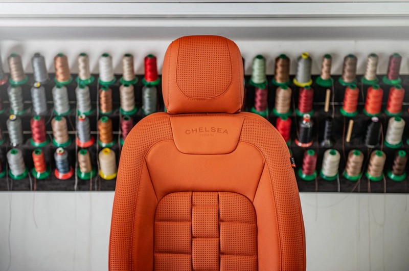 Project Kahn Comfort Leather Interior - Volcanic Orange for 2020+ Defender 110 - Image 4