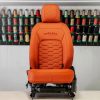 Project Kahn Comfort Leather Interior - Volcanic Orange for 2020+ Defender 110