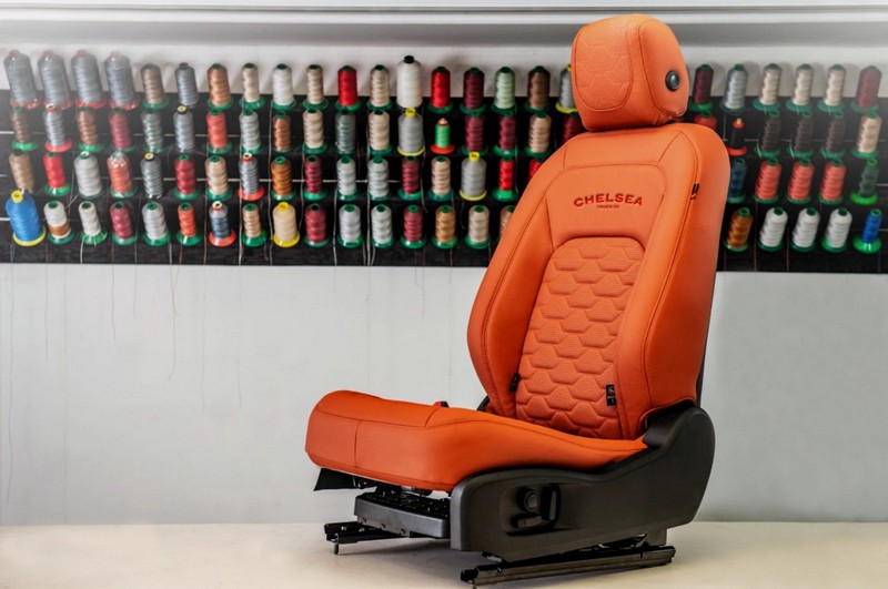 Project Kahn Comfort Leather Interior - Volcanic Orange for 2020+ Defender 110 - Image 2