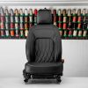 Project Kahn Comfort Leather Interior - Volcanic Black for 2020+ Defender 90