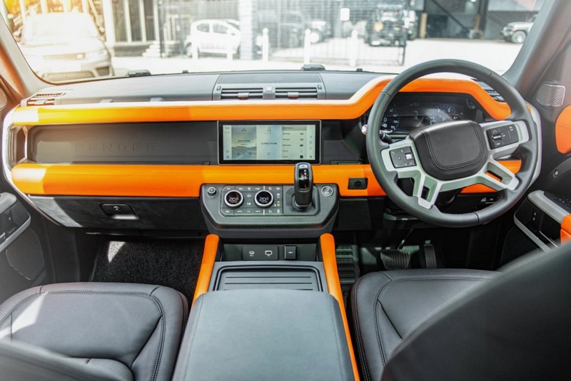 Project Kahn Environment 1: Upper, Middle & Lower Interior - Volcanic Orange for 2020+ Defender 130 - Image 3
