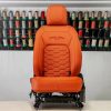 Project Kahn Comfort Leather Interior - Volcanic Orange for 2020+ Defender 90