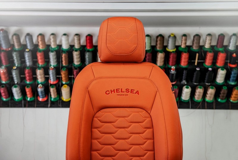 Project Kahn Comfort Leather Interior - Volcanic Orange for 2020+ Defender 90 - Image 2