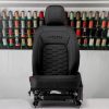 Project Kahn Comfort Leather Interior - Volcanic Black for 2020+ Defender 90