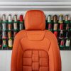 Project Kahn Comfort Leather Interior - Volcanic Orange for 2020+ Defender 90 - Image 3