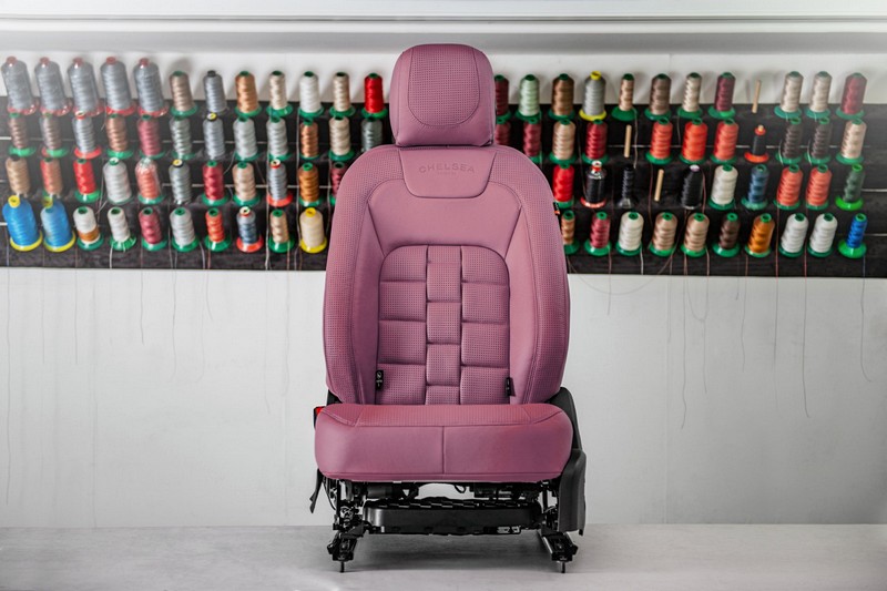 Project Kahn Comfort Leather Interior - Volcanic Pink for 2020+ Defender 110