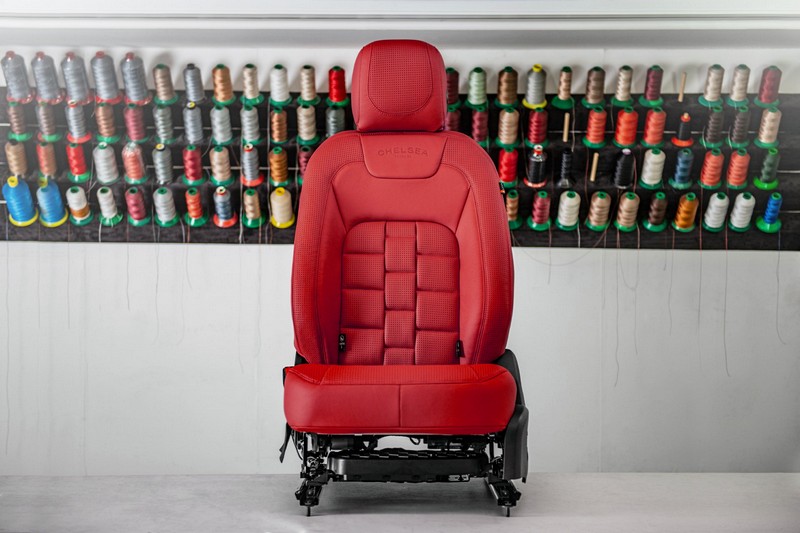 Project Kahn Comfort Leather Interior Volcanic Red - 3D Modular Design for 2020+ Defender 130