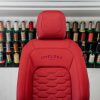 Project Kahn Comfort Leather Interior - Volcanic Red for 2020+ Defender 90 - Image 4