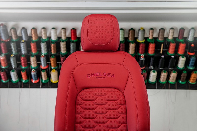 Project Kahn Comfort Leather Interior - Volcanic Red for 2020+ Defender 90 - Image 4