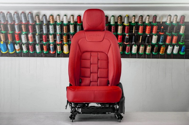 Project Kahn Comfort Leather Interior - Volcanic Red for 2020+ Defender 90
