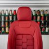 Project Kahn Comfort Leather Interior - Volcanic Red for 2020+ Defender 90 - Image 4