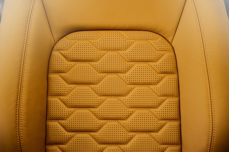 Project Kahn Comfort Leather Interior Volcanic Yellow - Clam Shell Design for 2020+ Defender 130 - Image 5