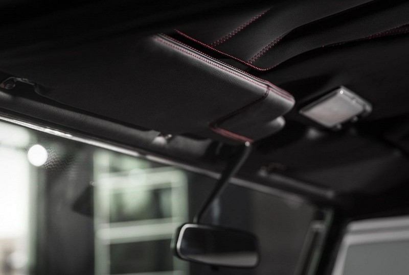 Project Kahn Sunvisors Re-Upholstered in Leather for Defender 90/110