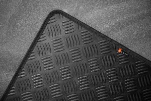 Project Kahn Chequered Rubber Floor Mats for Defender 110 - Image 3