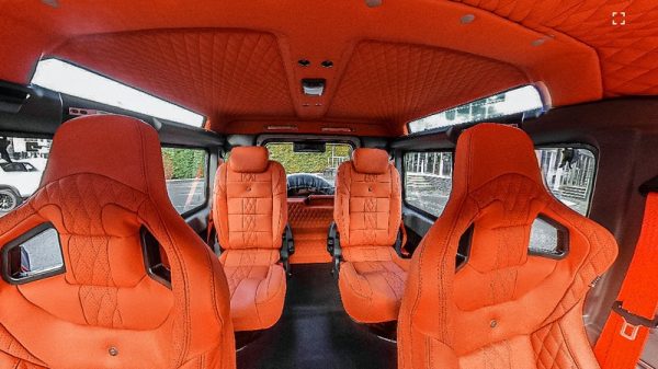 Project Kahn 4 Seats Sport Leather Interior 360° Tour for Defender 90