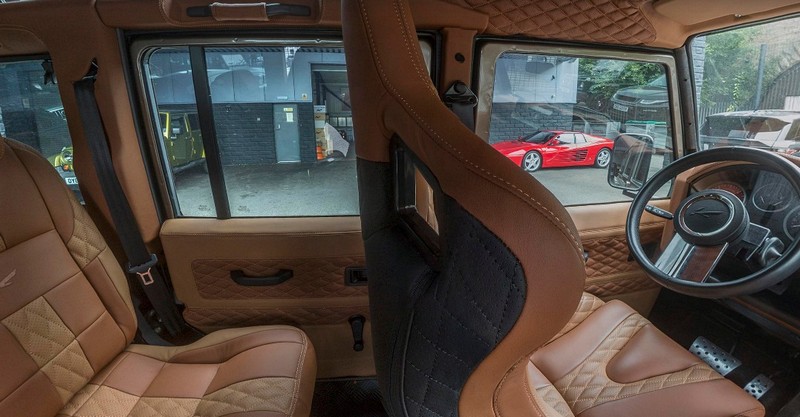 Project Kahn Sports Leather Interior 360° - Caramel Diamond Design Tour for Defender 110 - Image 2
