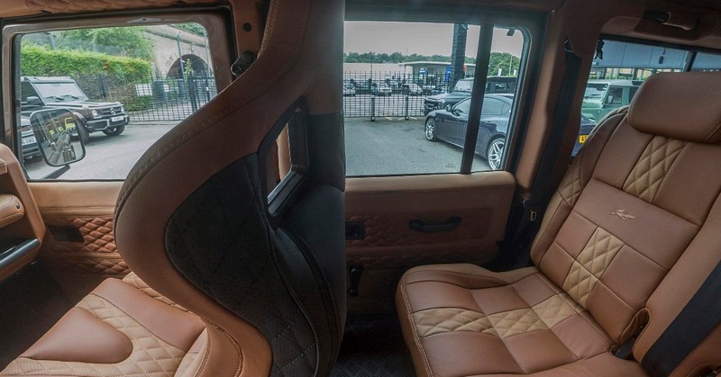 Project Kahn Sports Leather Interior 360° - Caramel Diamond Design Tour for Defender 110 - Image 3