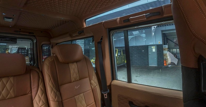 Project Kahn Sports Leather Interior 360° - Caramel Diamond Design Tour for Defender 110 - Image 5