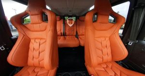 Project Kahn Sports Interior - Volcanic Burnt Orange for Defender 110 - Image 4