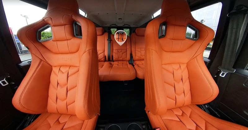 Project Kahn Sports Interior - Volcanic Burnt Orange for Defender 110 - Image 4
