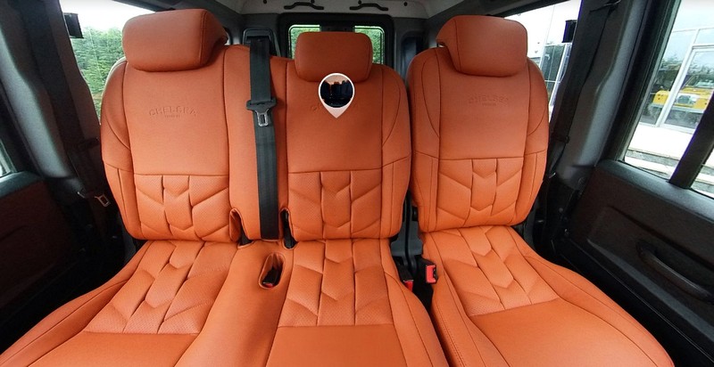 Project Kahn Sports Interior - Volcanic Burnt Orange for Defender 110 - Image 5