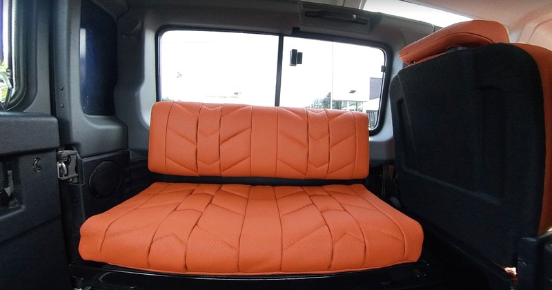 Project Kahn Sports Interior - Volcanic Burnt Orange for Defender 110 - Image 9