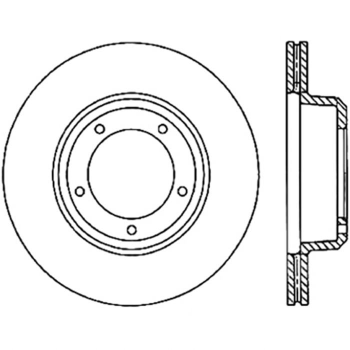 StopTech Sport Slotted Cryo Brake Rotor Front Left for Defender