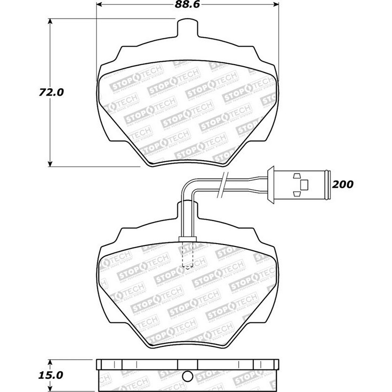 StopTech Street Brake Pads with Shims & Hardware for Defender - Image 5