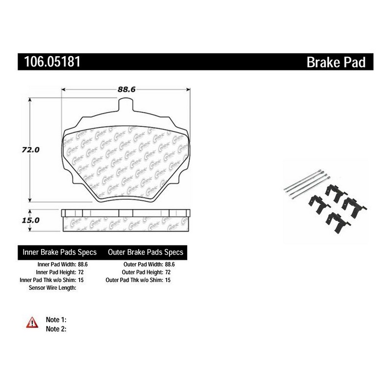 StopTech Street Brake Pads with Shims & Hardware for Defender - Image 6