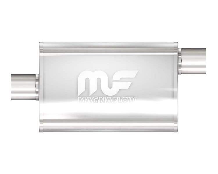 MagnaFlow 4"x9" Oval Center/Offset Straight Through Performance Muffler for Defender
