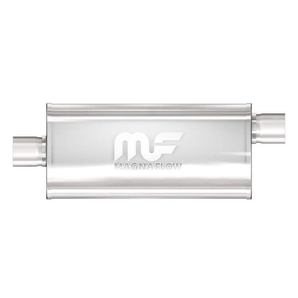 MagnaFlow 5"x 8" Oval Center/Offset Straight Through Performance Muffler for Defender
