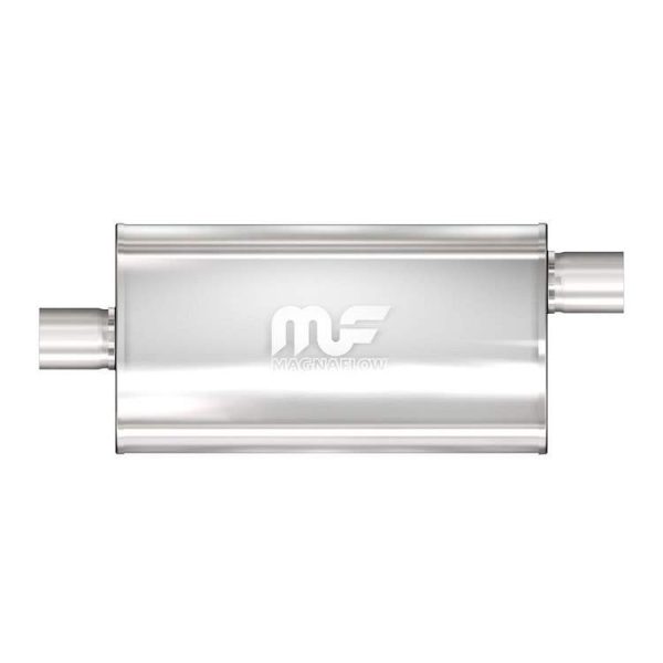 MagnaFlow 5"x11" Oval Center/Offset Straight Through Performance Muffler for Defender