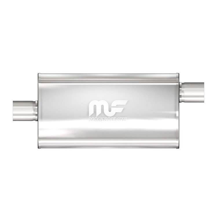 MagnaFlow 5"x11" Oval Center/Offset Straight Through Performance Muffler for Defender