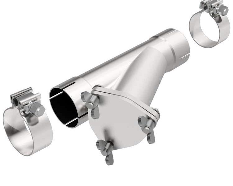 MagnaFlow 2.25in Stainless Steel Exhaust Cut-Out for Defender 90/110
