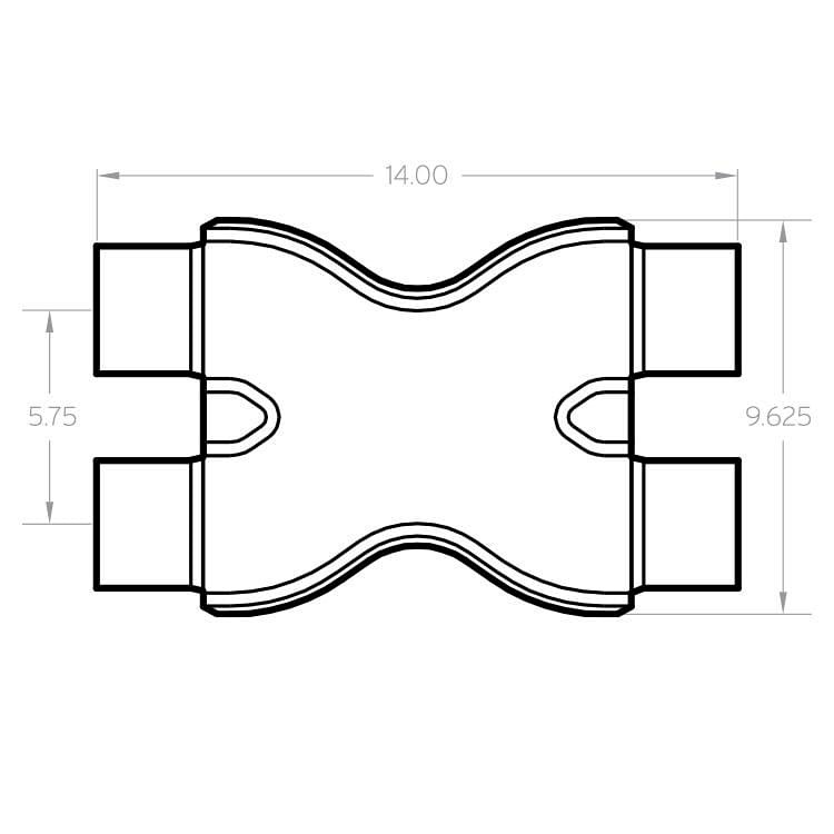 MagnaFlow Stainless Steel Tru-X Pipe (2.25in.) for Defender - Image 2