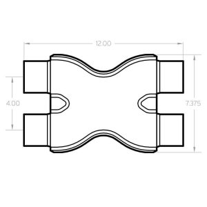 MagnaFlow Stainless Steel Tru-X Pipe (2.50in.) for Defender - Image 2