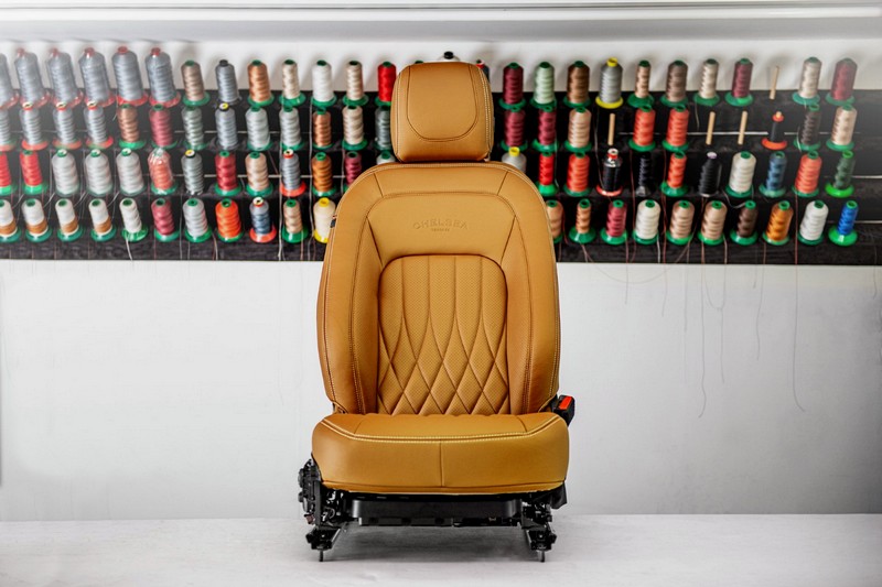 Project Kahn Comfort Leather Interior - Volcanic Yellow for 2020+ Defender 90
