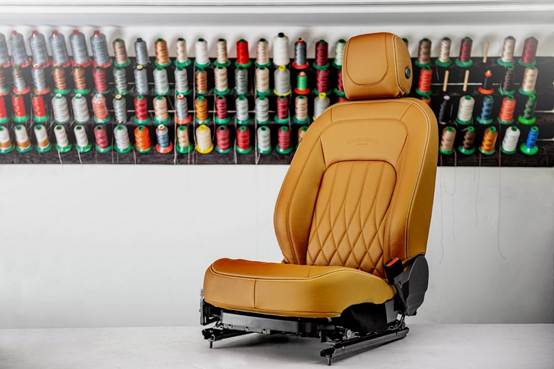 Project Kahn Comfort Leather Interior - Volcanic Yellow for 2020+ Defender 90 - Image 2