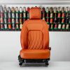 Project Kahn Comfort Leather Interior - Volcanic Orange for 2020+ Defender 90