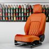 Project Kahn Comfort Leather Interior - Volcanic Orange for 2020+ Defender 90 - Image 2