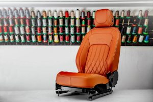 Project Kahn Comfort Leather Interior - Volcanic Orange for 2020+ Defender 90 - Image 2
