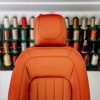 Project Kahn Comfort Leather Interior - Volcanic Orange for 2020+ Defender 90 - Image 4