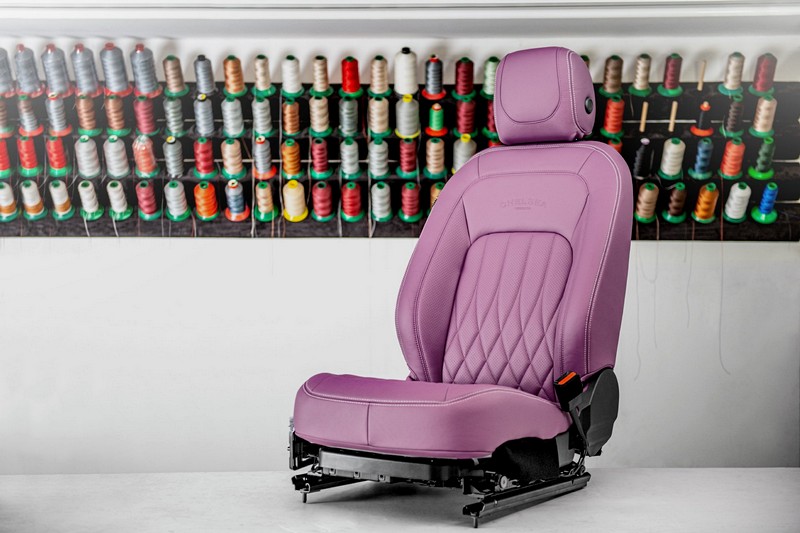Project Kahn Comfort Leather Interior - Volcanic Pink for 2020+ Defender 90 - Image 2