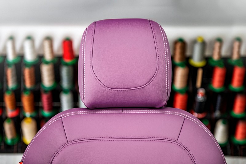 Project Kahn Comfort Leather Interior - Volcanic Pink for 2020+ Defender 90 - Image 3