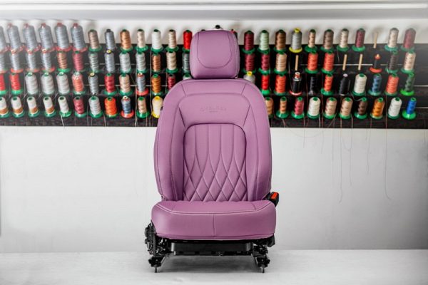 Project Kahn Comfort Leather Interior - Volcanic Pink for 2020+ Defender 110