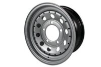 Silver Modular Steel 7x16 Steel Road Wheel for All Defenders