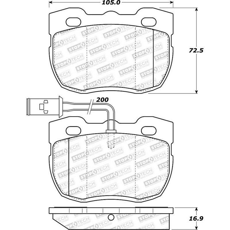StopTech Street Brake Pads with Shims & Hardware for Defender - Image 6